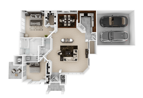 bedroom floor plan  the residences at sawmill park apartments in